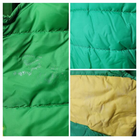 Vintage Unbranded Reversible Retro Striped Unisex Nylon Puffer Vest Pockets✨️L - Picture 11 of 16